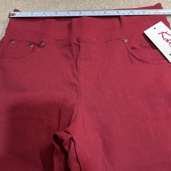 Kathy Jeggings size M/L. Blue or Burgundy W Pockets - Picture 14 of 16